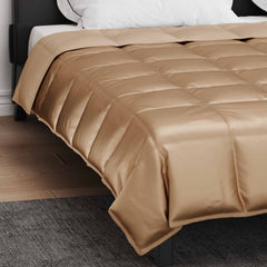 vidaXL Full Year Duvet 200 x 200 cm 300 gsm Gold 4