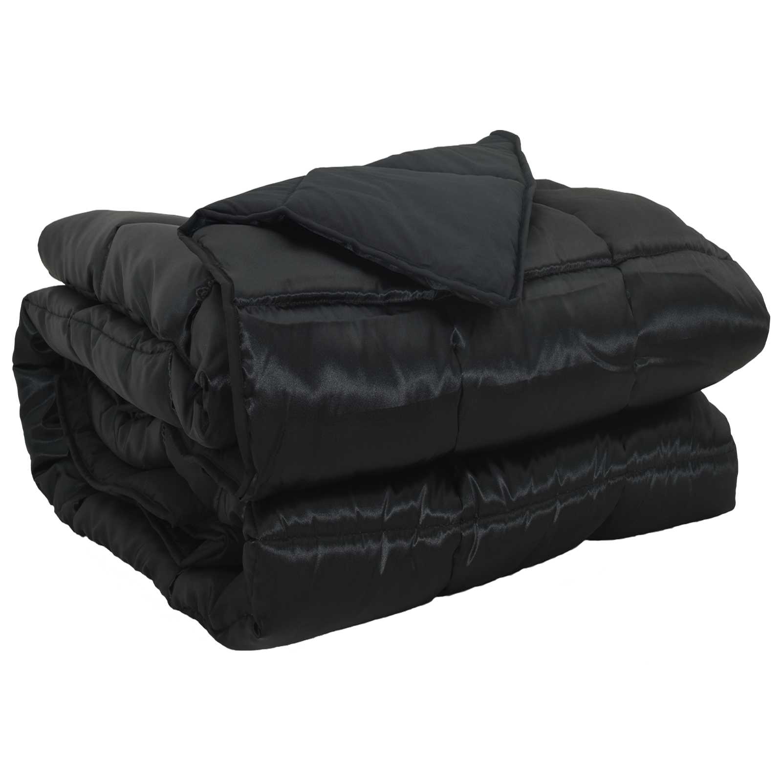 vidaXL Full Year Duvet 155 x 200 cm 300 gsm Black 2