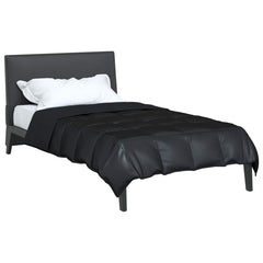 vidaXL Full Year Duvet 155 x 200 cm 300 gsm Black 3
