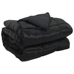 vidaXL Full Year Duvet 155 x 220 cm 300 gsm Black 2