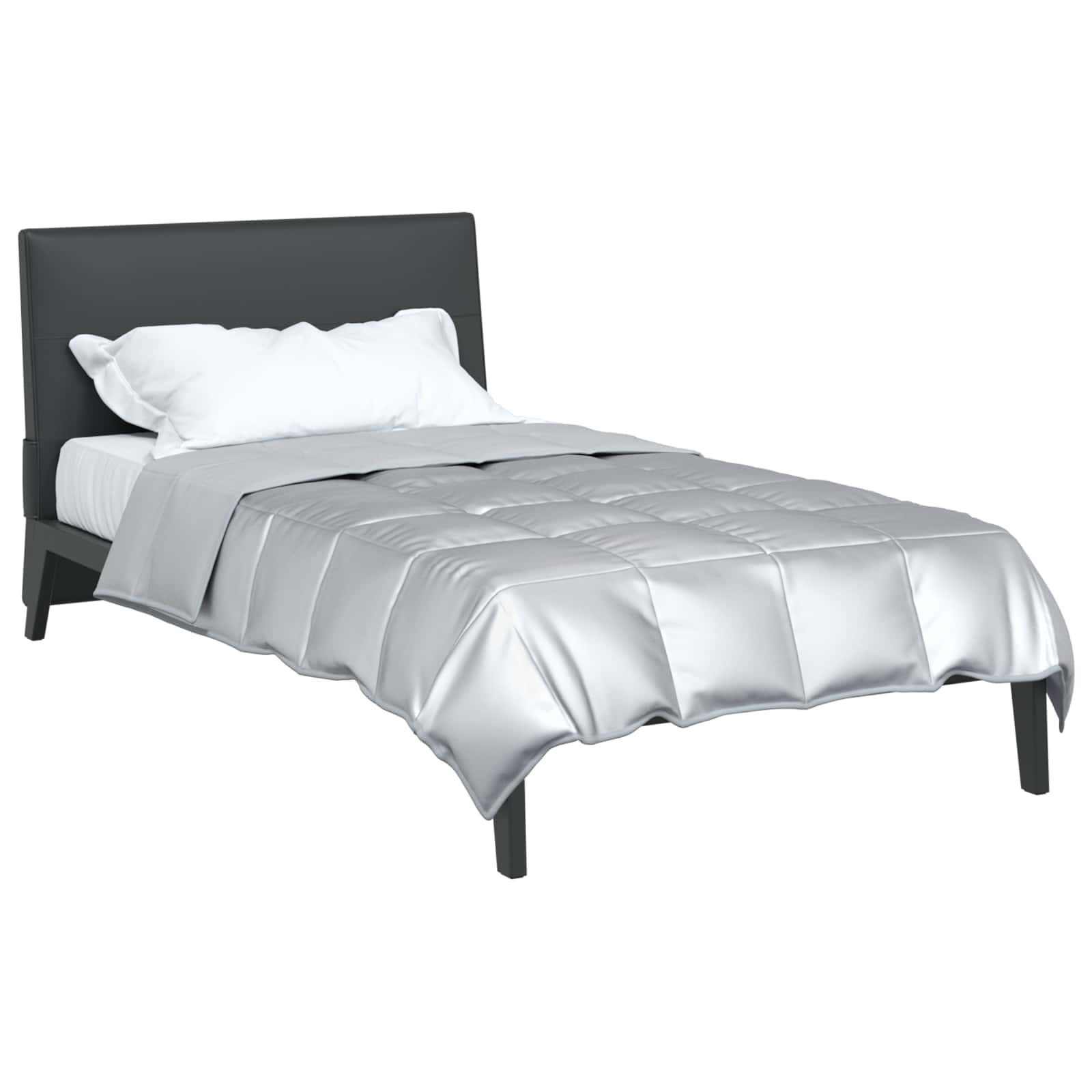 vidaXL Full Year Duvet 155 x 220 cm 300 gsm Silver 3