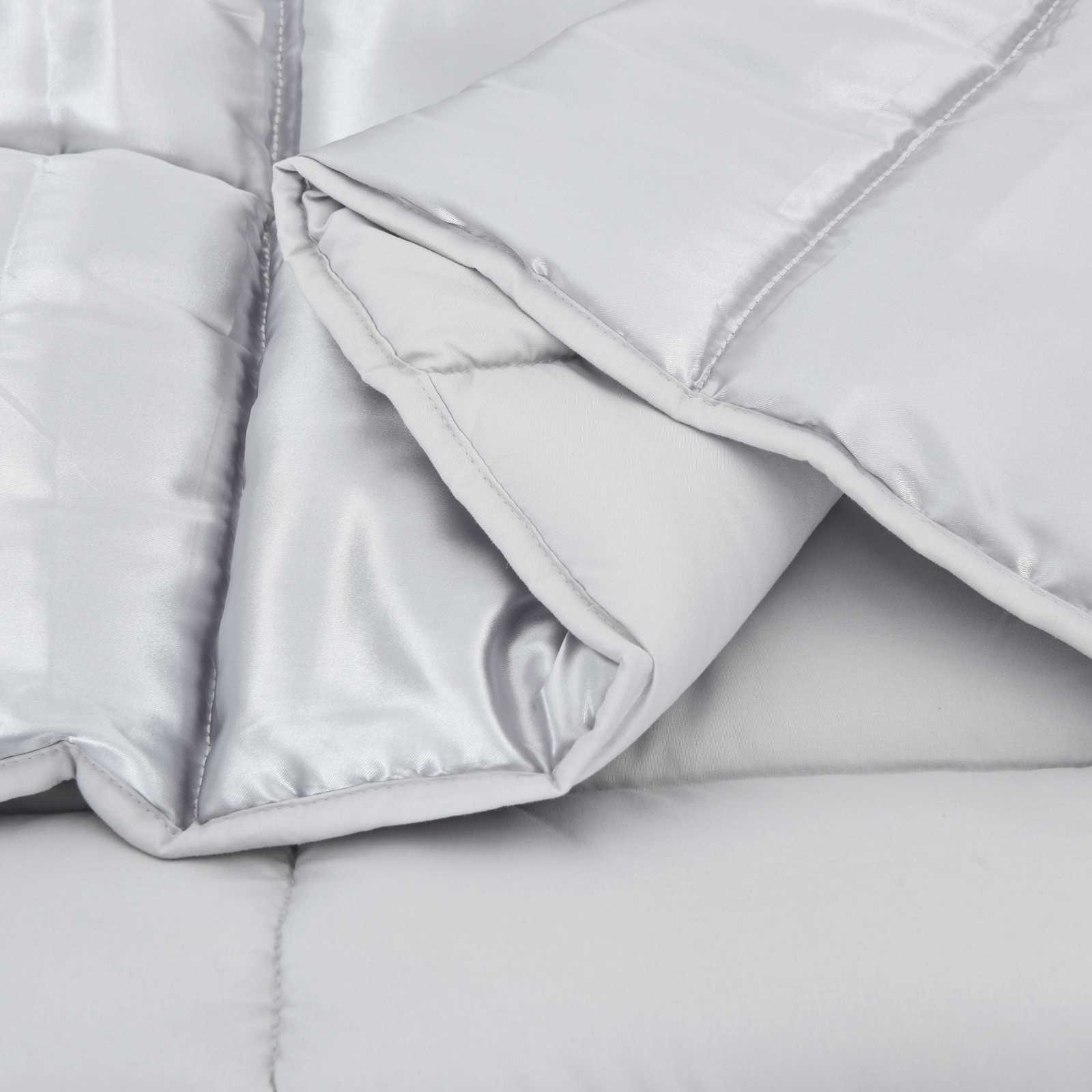 vidaXL Winter Duvet 135 x 200 cm 450 gsm Silver 5