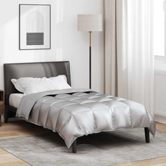 vidaXL Winter Duvet 140 x 200 cm 450 gsm Silver 1