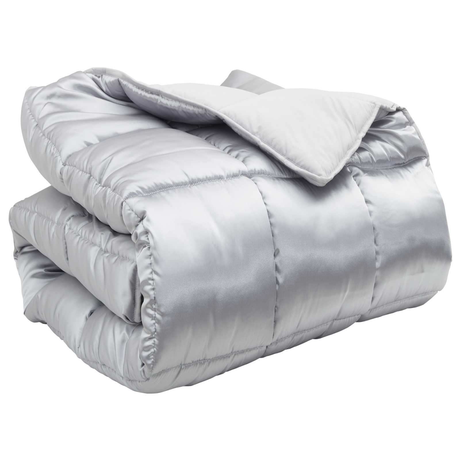 vidaXL Winter Duvet 140 x 220 cm 450 gsm Silver 2