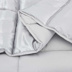 vidaXL Winter Duvet 240 x 260 cm 450 gsm Silver 5