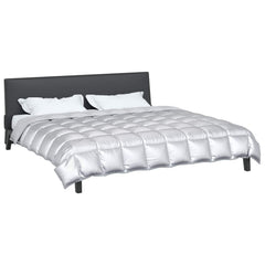 vidaXL Winter Duvet 240 x 260 cm 450 gsm Silver 3