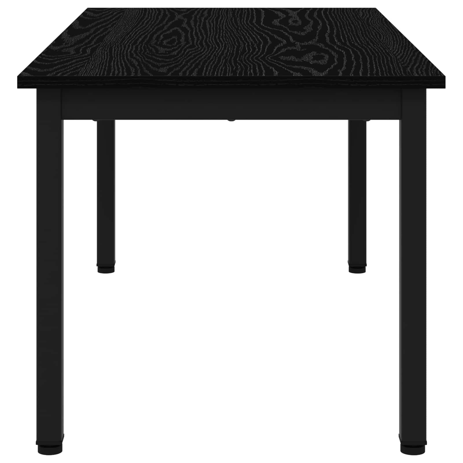 vidaXL Coffee Table Black Oak 100 x 50 x 45 cm Engineered Wood 6