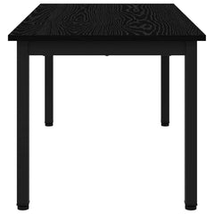 vidaXL Coffee Table Black Oak 100 x 50 x 45 cm Engineered Wood 6