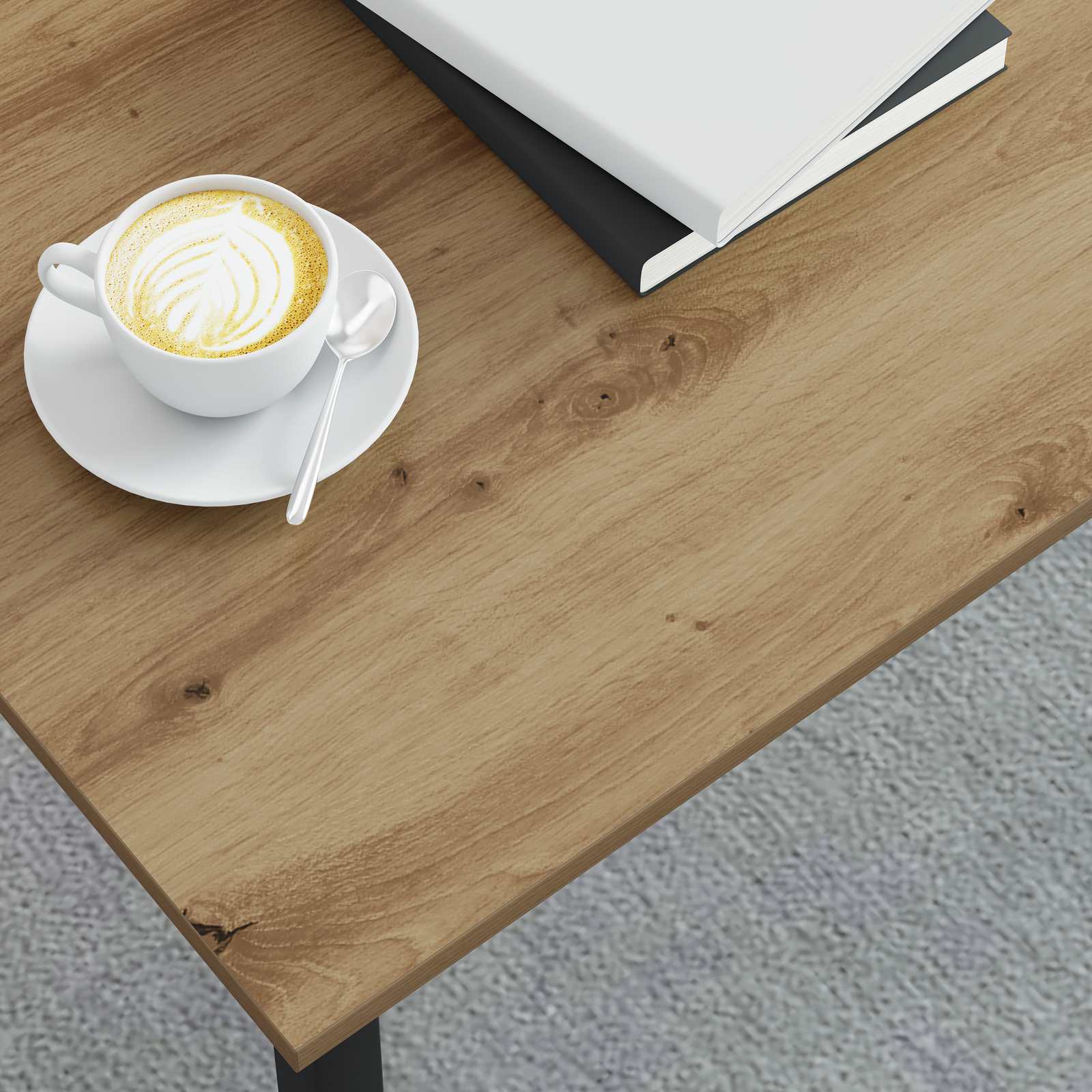 vidaXL Coffee Table Artisian Oak 100 x 50 x 45 cm Engineered Wood 4