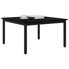 vidaXL Coffee Table Black Oak 80 x 80 x 45 cm Engineered Wood 3