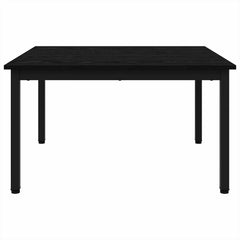 vidaXL Coffee Table Black Oak 80 x 80 x 45 cm Engineered Wood 6