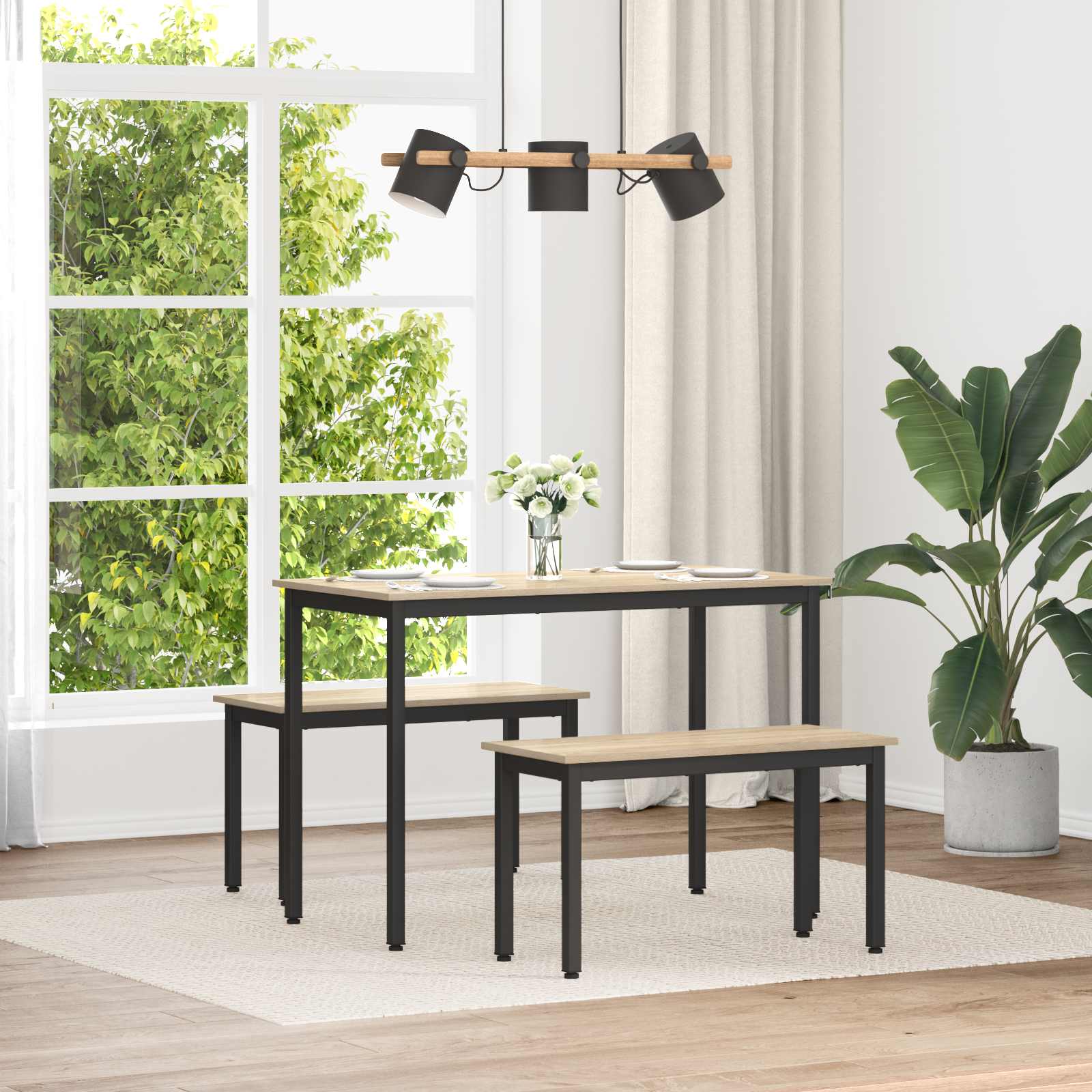 vidaXL Bench Sonoma 80 x 35 x 45 cm Engineered Wood 1