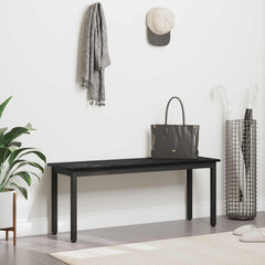Bench Engineered Wood 110 x 35 x 45 cm Black oak