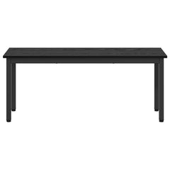 Bench Engineered Wood 110 x 35 x 45 cm Black oak
