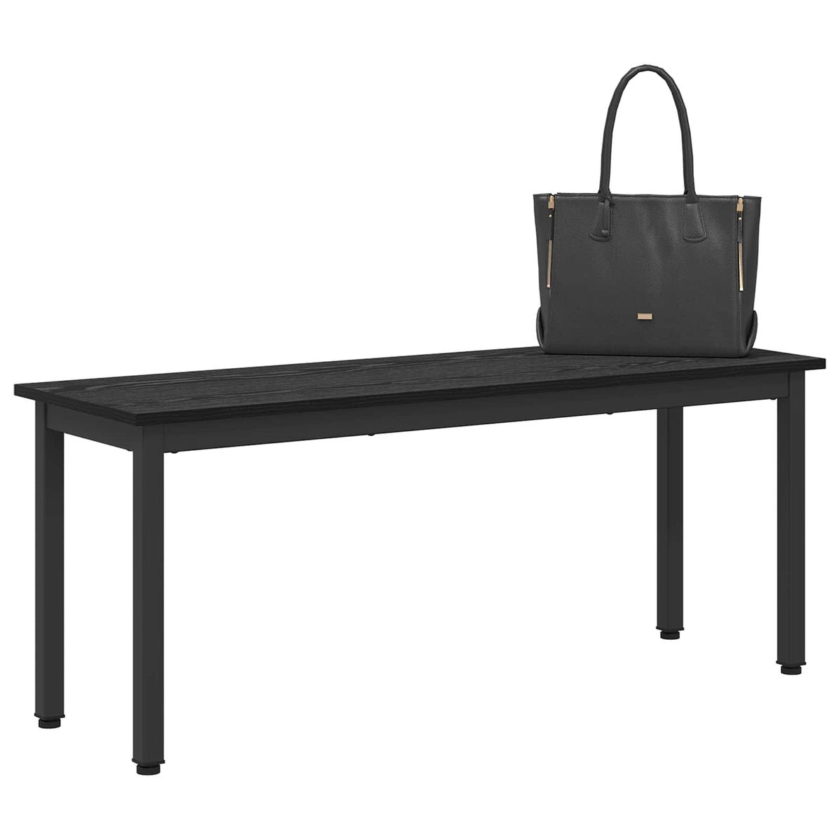 Bench Engineered Wood 110 x 35 x 45 cm Black oak