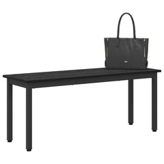 Bench Engineered Wood 110 x 35 x 45 cm Black oak