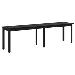 vidaXL Bench Black Oak 160 x 35 x 45 cm Engineered Wood 2