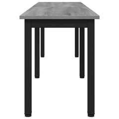 vidaXL Bench Grey Sonoma 160 x 35 x 45 cm Engineered Wood 6