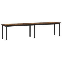 vidaXL Bench Smoke Oak 200 x 35 x 45 cm Engineered Wood 2