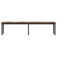vidaXL Bench Smoke Oak 200 x 35 x 45 cm Engineered Wood 5
