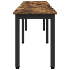 vidaXL Bench Smoke Oak 200 x 35 x 45 cm Engineered Wood 6