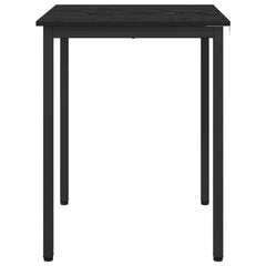 vidaXL Dining Tables 60 x 60 x 75 cm Engineered Wood Black Oak Square 5