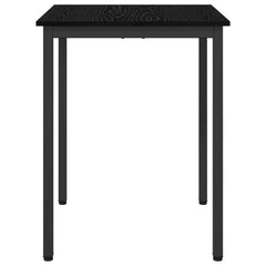 vidaXL Dining Tables 60 x 60 x 75 cm Engineered Wood Black Oak Square 6
