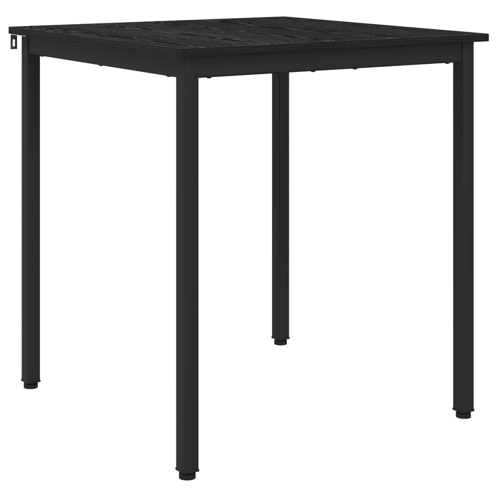 vidaXL Dining Tables 70 x 70 x 75 cm Engineered Wood Black Oak Square 2