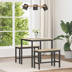vidaXL Dining Tables 70 x 70 x 75 cm Engineered Wood Sonoma Oak Square 1