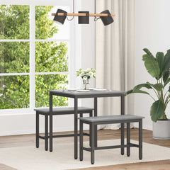vidaXL Dining Tables 70 x 70 x 75 cm Engineered Wood Grey Sonoma 1