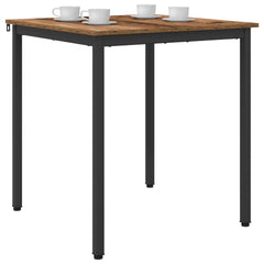 vidaXL Dining Tables 70 x 70 x 75 cm Engineered Wood Oak Wood Square 3