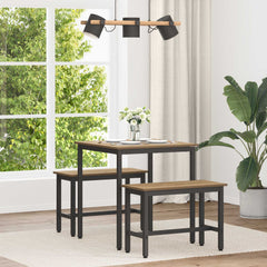vidaXL Dining Tables 70 x 70 x 75 cm Engineered Wood Artisan Oak 1
