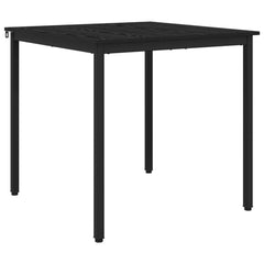 vidaXL Dining Tables 80 x 80 x 75 cm Engineered Wood Black Oak Square 2