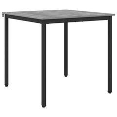 vidaXL Dining Tables 80 x 80 x 75 cm Engineered Wood Grey Sonoma 2