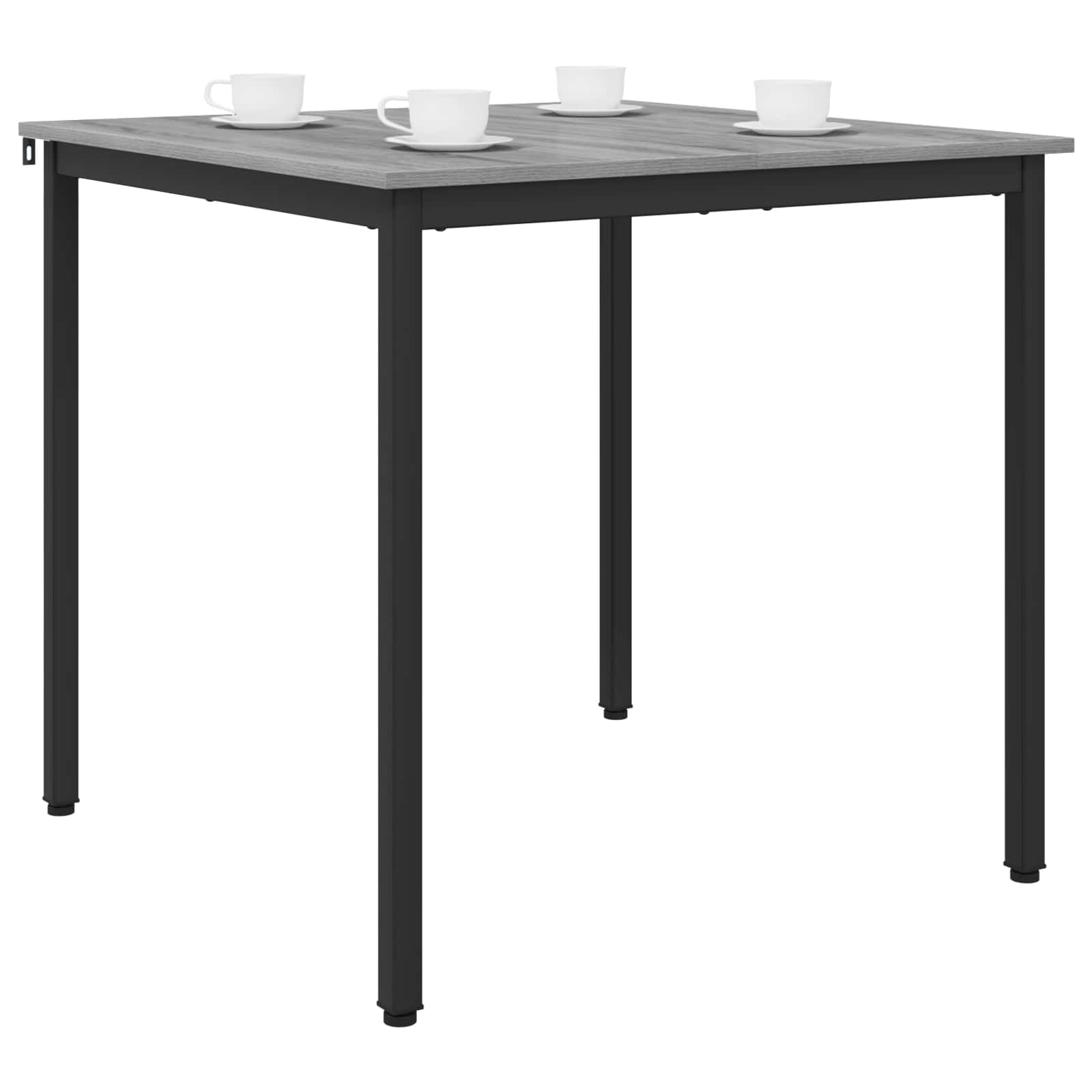 vidaXL Dining Tables 80 x 80 x 75 cm Engineered Wood Grey Sonoma 3