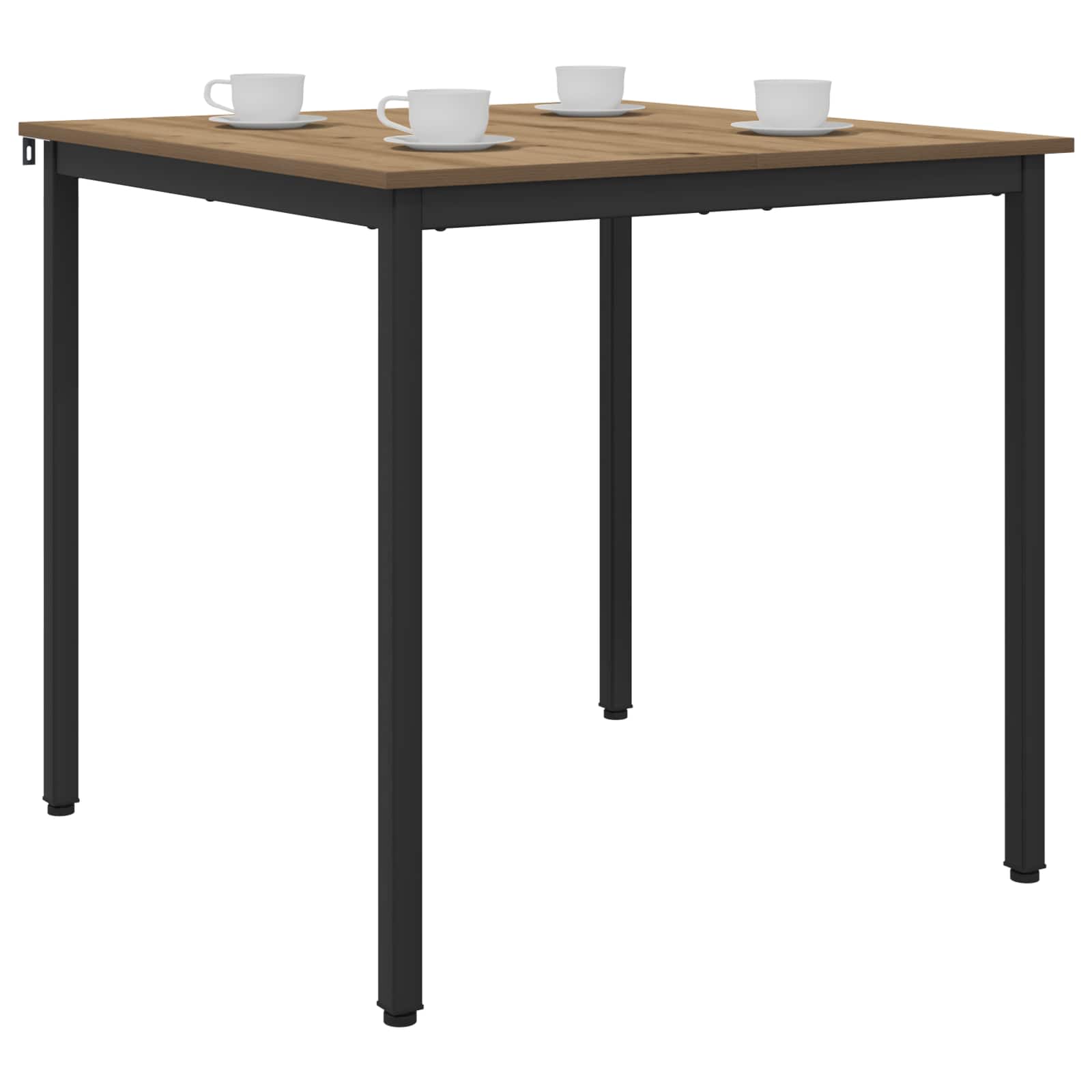 vidaXL Dining Tables 80 x 80 x 75 cm Engineered Wood Artisan Oak 3