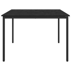vidaXL Dining Tables 110 x 110 x 75 cm Engineered Wood Black Oak 5