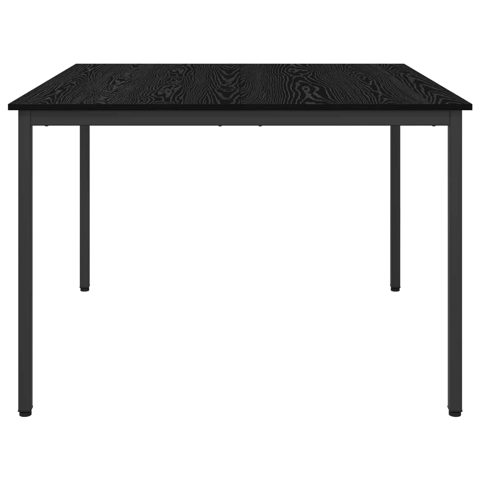 vidaXL Dining Tables 110 x 110 x 75 cm Engineered Wood Black Oak 6