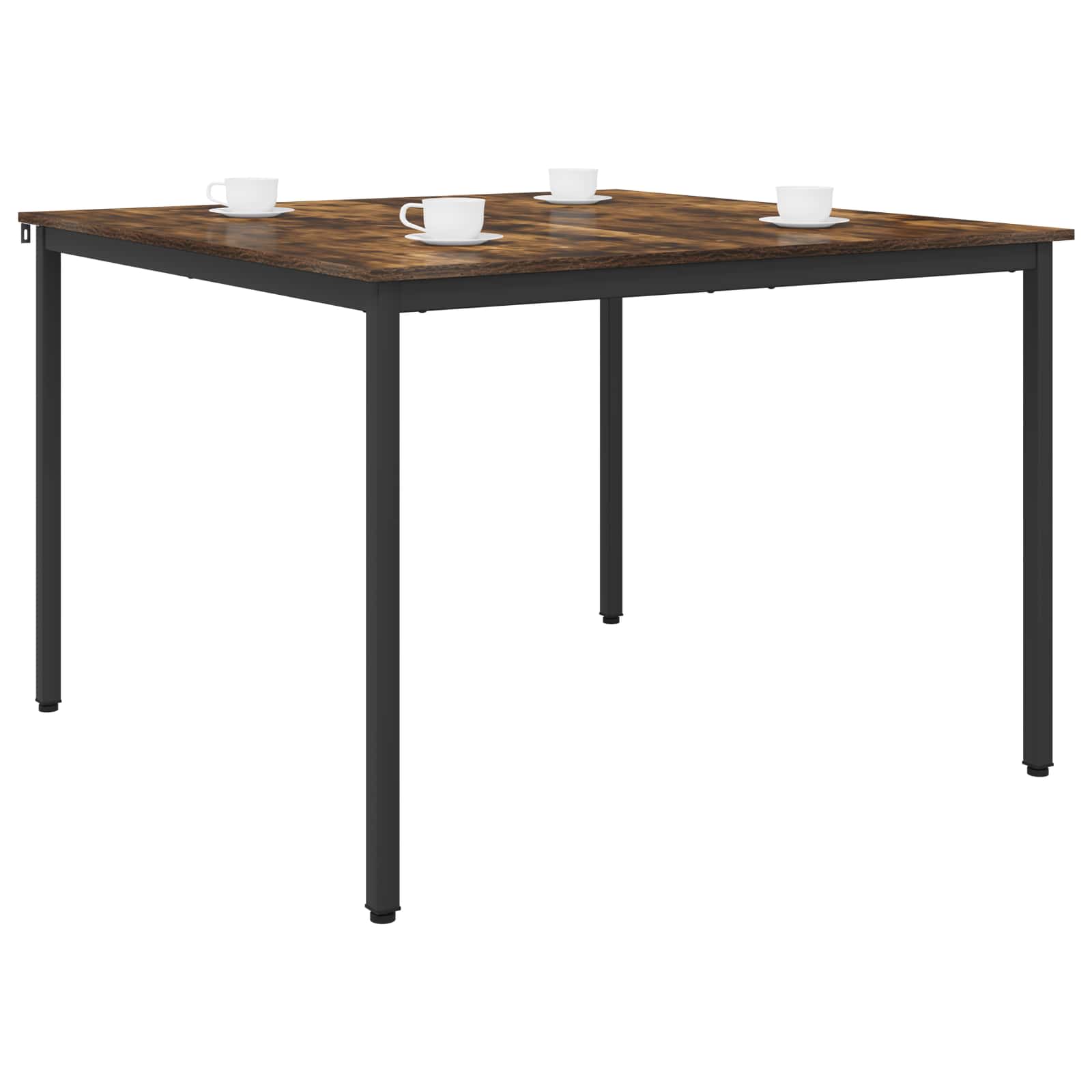 vidaXL Dining Tables 110 x 110 x 75 cm Engineered Wood Smoked Oak 3