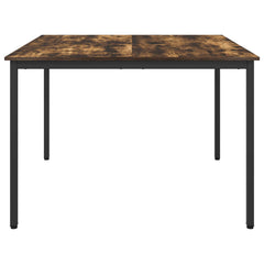 vidaXL Dining Tables 110 x 110 x 75 cm Engineered Wood Smoked Oak 6