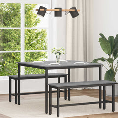 vidaXL Dining Tables 110 x 110 x 75 cm Engineered Wood Grey Sonoma 1