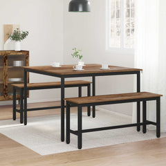 vidaXL Dining Tables 110 x 110 x 75 cm Engineered Wood Oak Wood 4