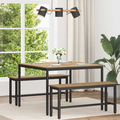vidaXL Dining Tables 110 x 110 x 75 cm Engineered Wood Artisan Oak 1