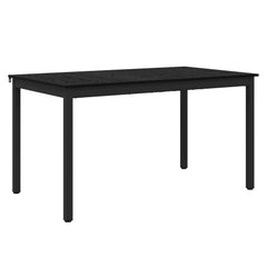 vidaXL Dining Tables 140 x 80 x 75 cm Engineered Wood Black Oak 2