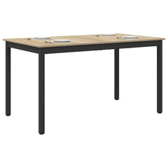 vidaXL Dining Tables 140 x 80 x 75 cm Engineered Wood Sonoma Oak 3