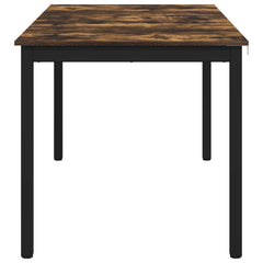 vidaXL Dining Tables 140 x 80 x 75 cm Engineered Wood Smoked Oak 6