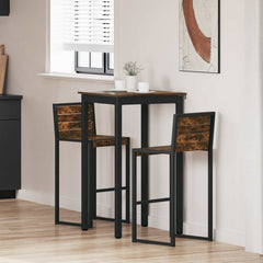 vidaXL Standing Bar Table Engineered Wood Square 1