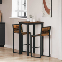 vidaXL Standing Bar Table Engineered Wood Square 1
