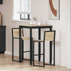 vidaXL Standing Bar Table Engineered Wood Square 1