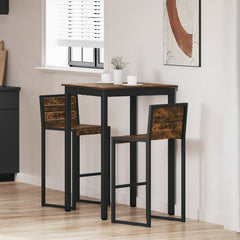 vidaXL Standing Bar Table Engineered Wood Square 1